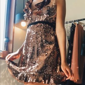 Free People Sequin Siren Mini Dress.